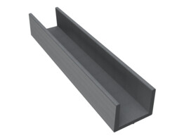 Wpc u-profiel groot vr. betonplaat