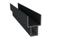 Alu u-profiel groot vr. betonplaat