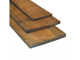 Hardhout plank gezaagd