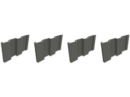 Pack 1A   alu 2-lijnsprofiel  1 9232m   zwart R9005   3 005m