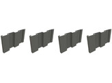 Pack 1A   alu 2-lijnsprofiel  1 9232m   zwart R9005   3 005m