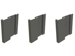 Pack 2   alu 1-lijnsprofiel  0 7212m   zwart R9005   3 005m