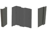 Pack 5   alu binnenhoek  0 7212m   zwart R9005   3 005m