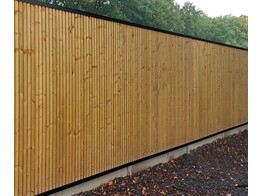 Alu paal voorgeboord voor tuinwand zonder zichtbare palen