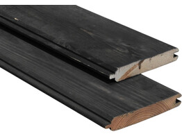Grenen planchet t g geimp. zwart - 21mm