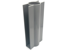 Betonplaathouder dubbel met voet pvc
