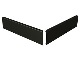 Dakrand Klips - Buitenhoek 6 cm zwart str.