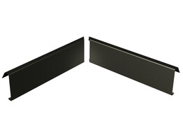 Dakrand Klips - Binnenhoek 6 cm zwart str.