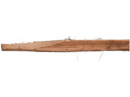 Robinia dwarsligger gekliefd - post   rail