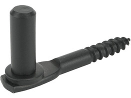 Inschroefduim 100mm pen O16mm structuur zwart