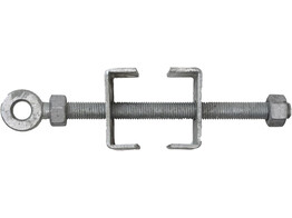 Poortbeslag regelbaar 300 72mm pen O19mm vuurverzinkt