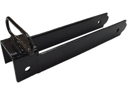 Overslagbeugel met handvat 350 77mm incl. bout zwart