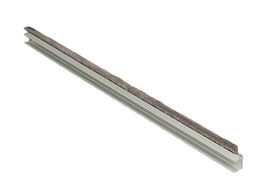 Schuifwand tochtborstel alu - brut   2 50 m