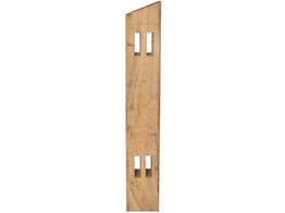 Robinia paal bezaagd voor 2 dwarsliggers - post   rail