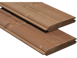 Thermowood den/vuren blokhutplank t g - 21mm