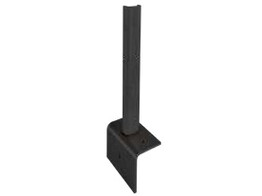 Paalvoet op keerwand voor alu paal 2D/3D